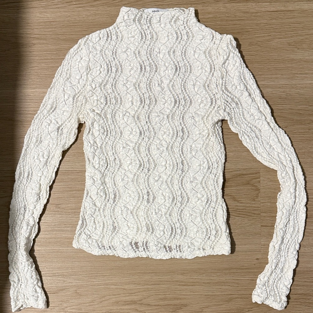 Mango Cream Long Sleeve Top